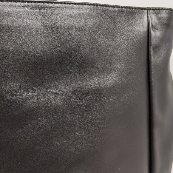 SOLD Saint Laurent Black East West Reversible Tote - Picture 4 of 7